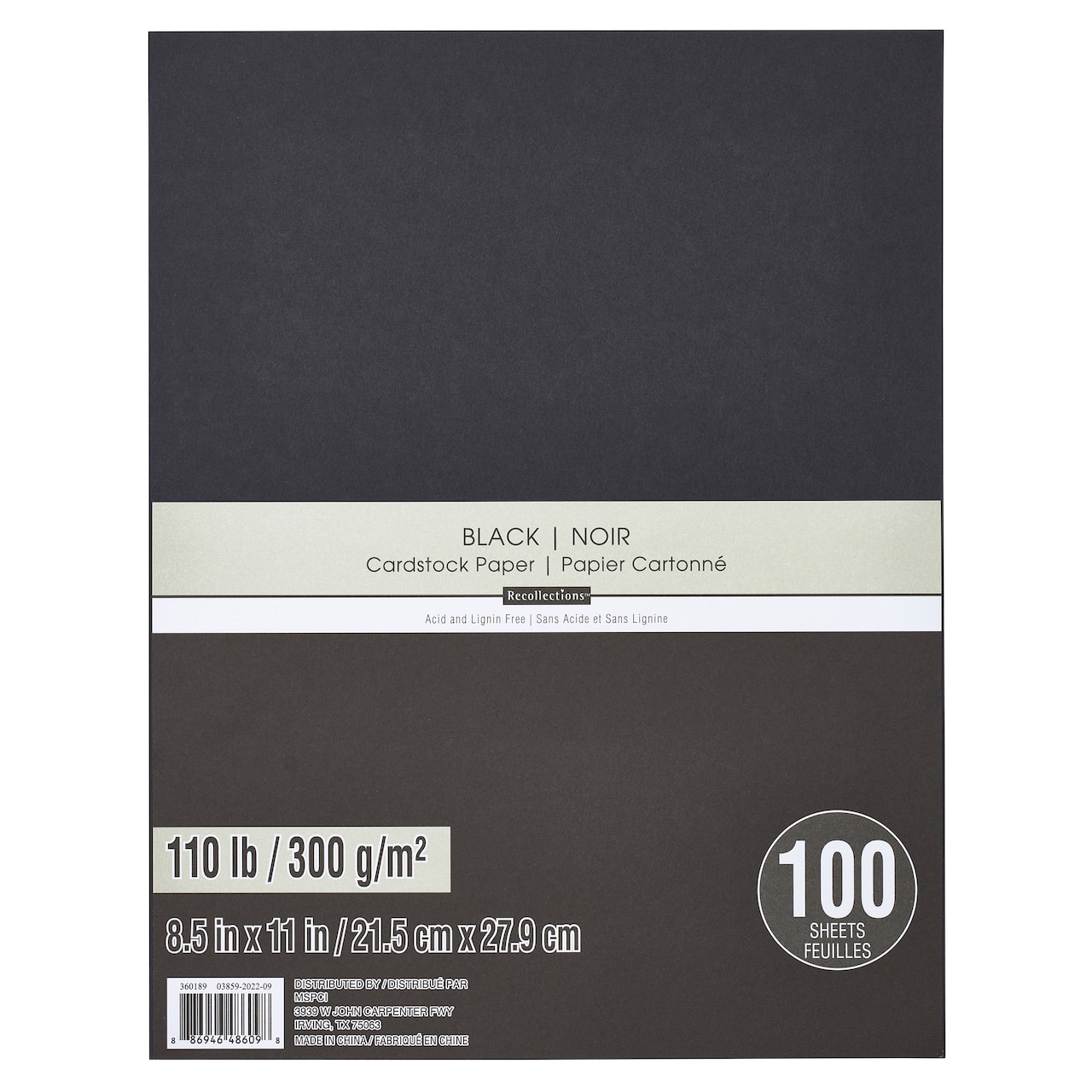 Heavyweight 8.5&#x22; x 11&#x22; Cardstock Paper by Recollections&#x2122;, 100 Sheets